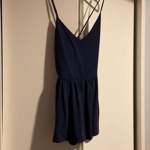 Navy blue romper